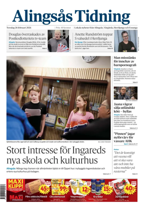 Cover of Alingsas Tidning