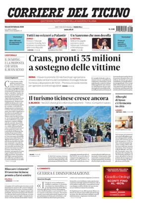 Cover of Corriere del Ticino