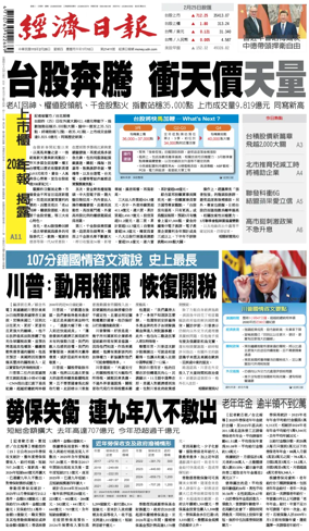Cover of Economic Daily News (Taiwan)