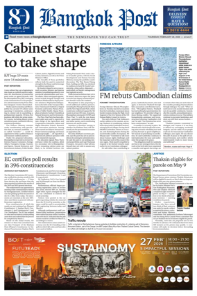 Cover of Bangkok Post
