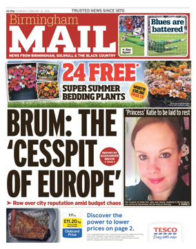 Cover of Birmingham Mail