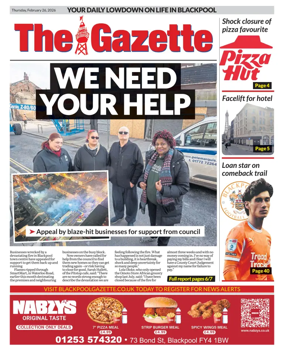 Cover of Blackpool Gazette