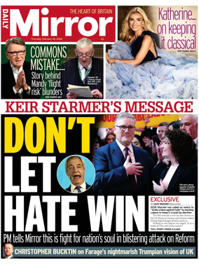 Cover of Daily Mirror