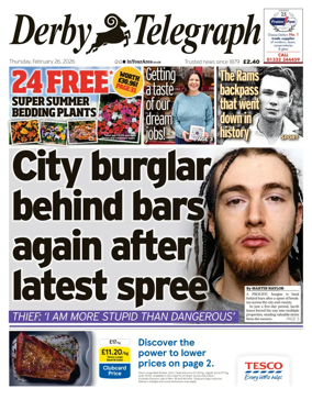 Cover of Derby Telegraph
