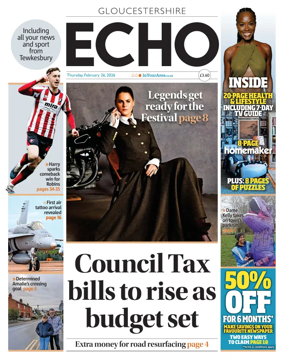 Cover of Gloucestershire Echo