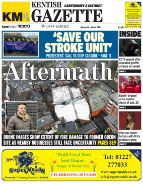 Cover of Kentish Gazette Canterbury & District