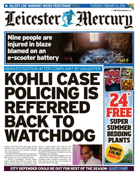 Cover of Leicester Mercury