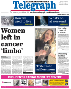 Cover of Northants Evening Telegraph