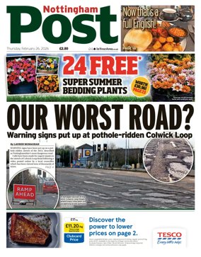 Cover of Nottingham Post