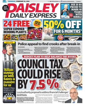 Cover of Paisley Daily Express