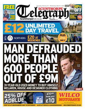Cover of Scunthorpe Telegraph
