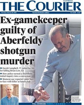Cover of The Courier & Advertiser (Perth and Perthshire Edition)