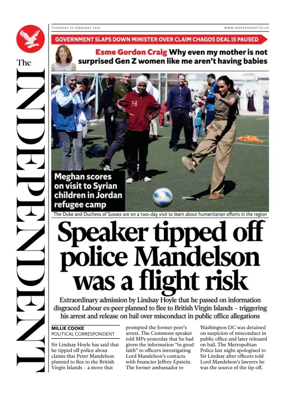 Cover of The Independent