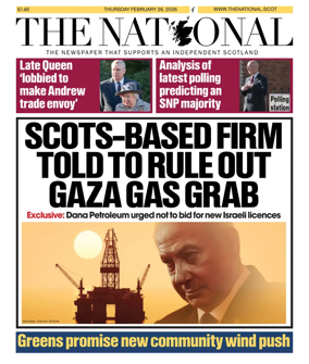 Cover of The National (Scotland)