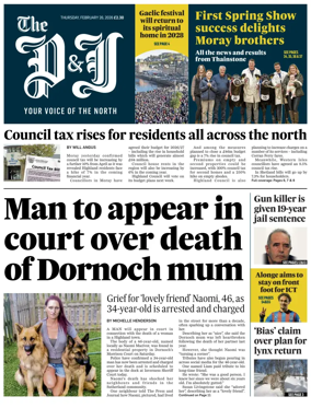 Cover of The Press and Journal (Inverness Highlands and Islands)