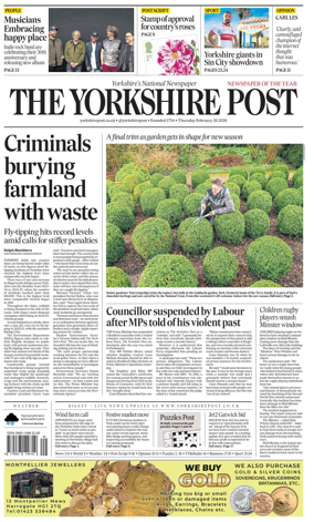 Cover of Yorkshire Post