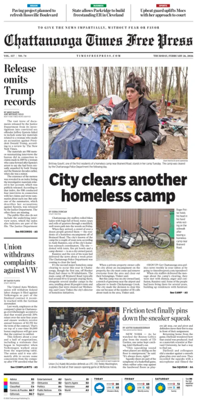 Cover of Chattanooga Times Free Press