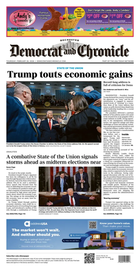 Cover of Democrat and Chronicle
