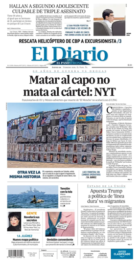 Cover of El Diario de El Paso