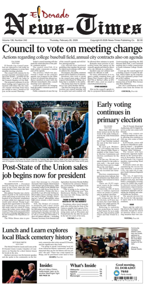 Cover of El Dorado News-Times (VCID - Camden News)