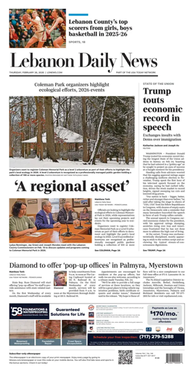 Cover of Lebanon Daily News