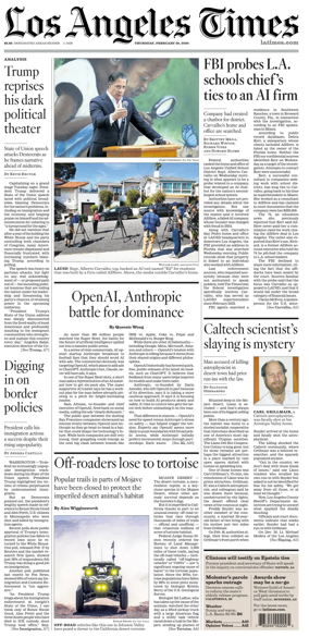 Cover of Los Angeles Times