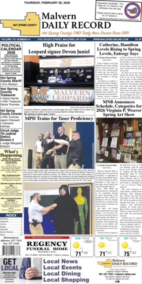 Cover of Malvern Daily Record