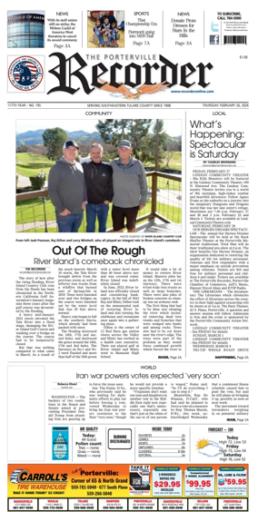 Cover of Porterville Recorder