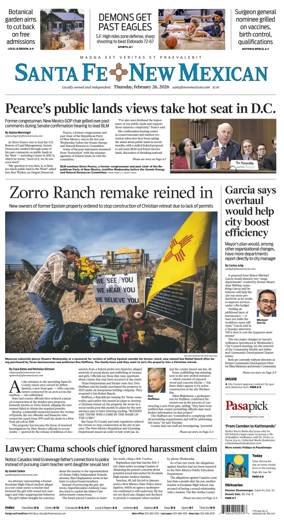 Cover of Santa Fe New Mexican