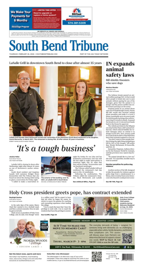 Cover of South Bend Tribune