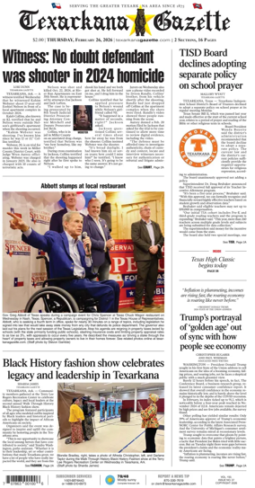 Cover of Texarkana Gazette