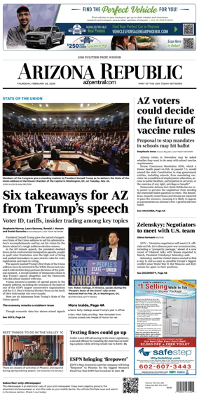 Cover of The Arizona Republic