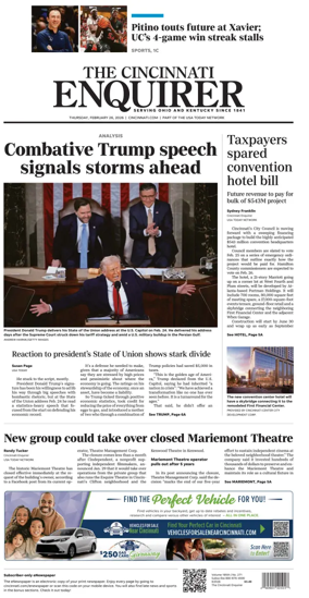 Cover of The Cincinnati Enquirer