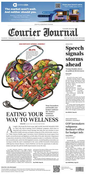 Cover of The Courier-Journal (Louisville)