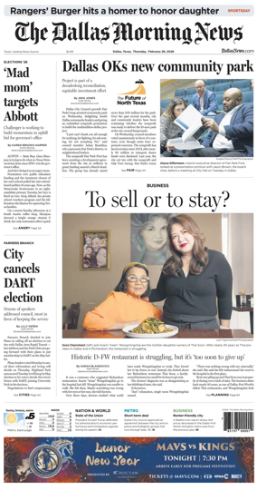 Cover of The Dallas Morning News