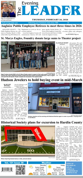 Cover of The Evening Leader