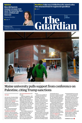 Cover of The Guardian (USA)