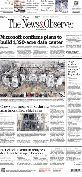 Cover of The News & Observer