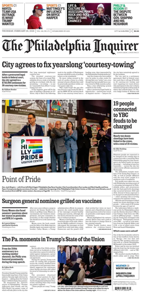 Cover of The Philadelphia Inquirer (South Jersey edition)