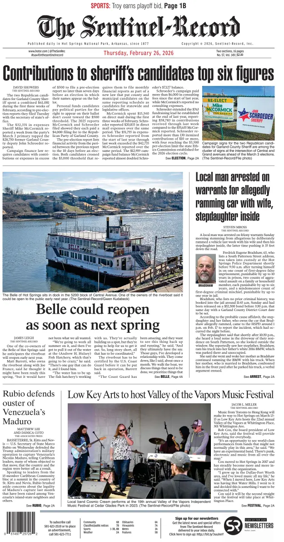 Cover of The Sentinel-Record