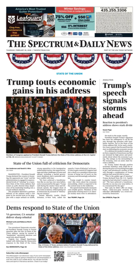 Cover of The Spectrum & Daily News