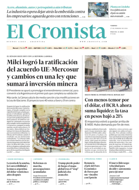 Cover of El Cronista