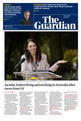 Cover of The Guardian Australia