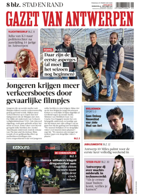 Cover of Gazet van Antwerpen Stad en Rand