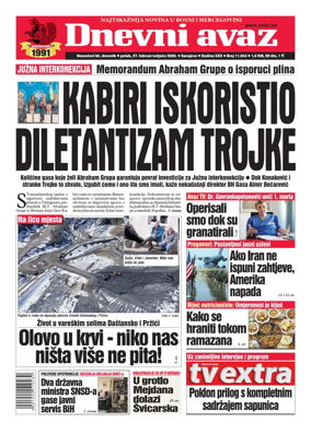 Cover of Dnevni avaz