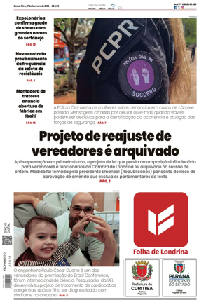 Cover of Folha de Londrina
