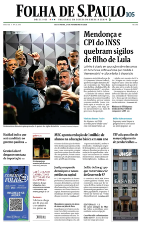 Cover of Folha de S.Paulo