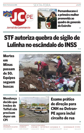 Cover of Jornal do Commercio