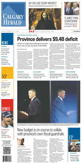 Cover of Calgary Herald