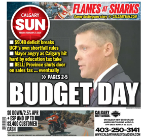Cover of Calgary Sun